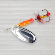 Блешня обертова ZEOX Dominator № 4, 9г, колір 001 Silver